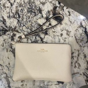 Coach corner zip wristlet